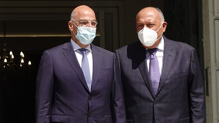 Τηλεφωνική επικοινωνία Ν. Δένδια με τον Αιγύπτιο ομόλογό του